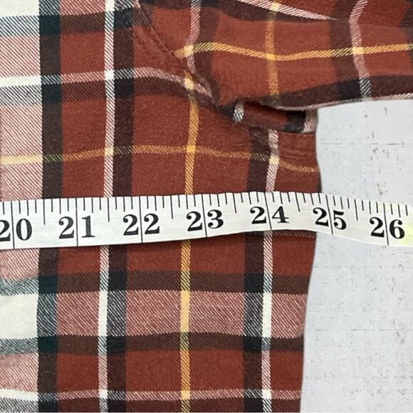 LL Bean Men's Plaid Flannel Button-Up Shirt Long Sleeve Size L Tall - Picture 7 of 7